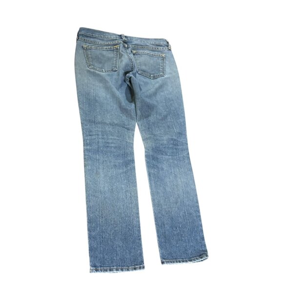 Old Navy The Diva 4 Short Denim Jeans Knee Holes - Picture 9 of 9